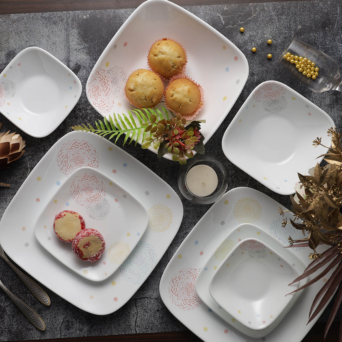 سرویس آرکوپال آمریکایی کورل طرح پم پم (Pom Pom)