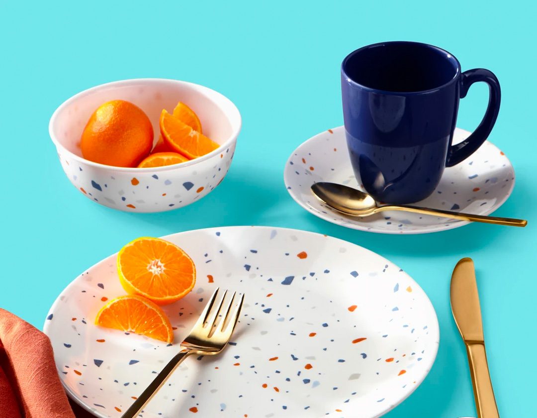 سرویس آرکوپال آمریکایی کورل طرح طرازو (Terrazzo)